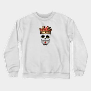 Cute Royal Snowy Owl Wearing Crown Crewneck Sweatshirt